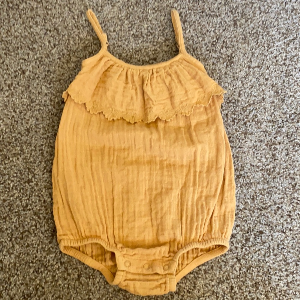 City Mouse Organic Cotton Muslin Romper